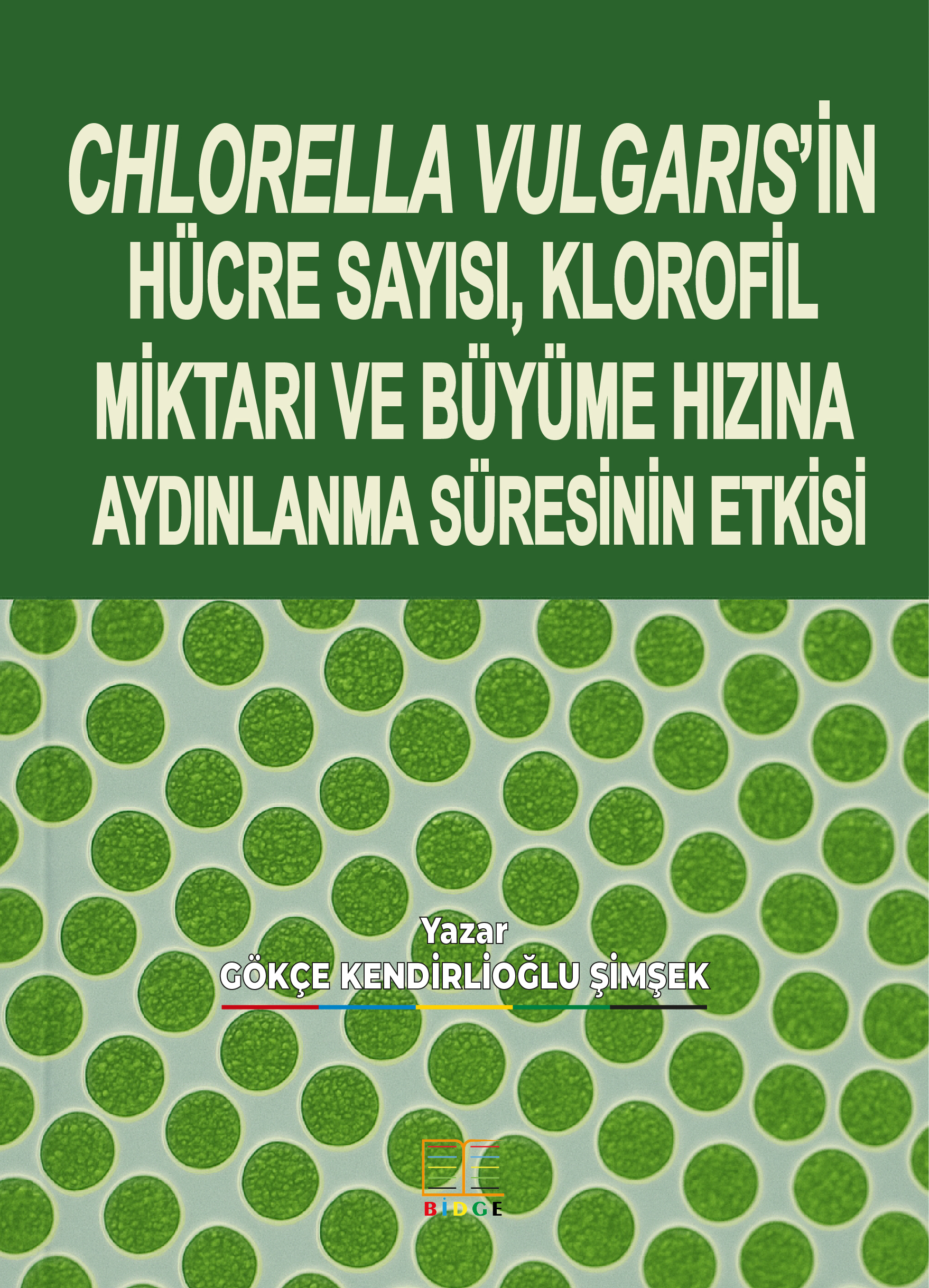 CHLORELLA VULGARIS’İN HÜCRE SAYISI, KLOROFİL MİKTARI VE BÜYÜME HIZINA AYDINLANMA SÜRESİNİN ETKİSİ kapak görseli
